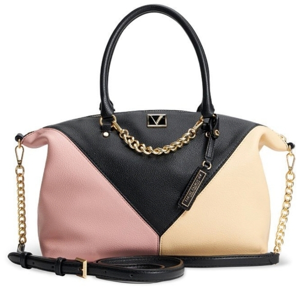 Victoria's Secret Handbags - VICTORIA'S SECRET The Victoria Slouchy Satchel in Blush Colorblock